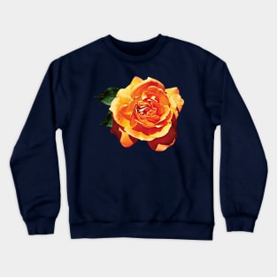 Orange Rose Crewneck Sweatshirt